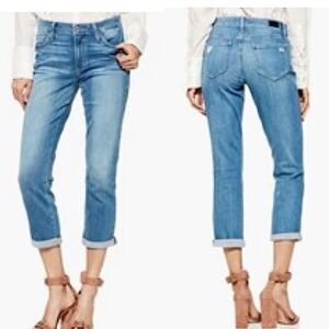 Paige HIGH RISE JIMMY JIMMY CROP medium wash Venice Skinny denim jeans size 30